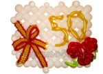 Панно "50" из шаров