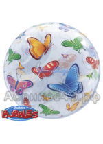 Шарик BUBBLE 22" Бабочки