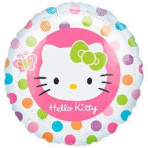 Фольгированный шар круг "Hello Kitty"