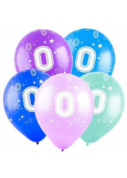 Воздушные шары "Цифра 0"