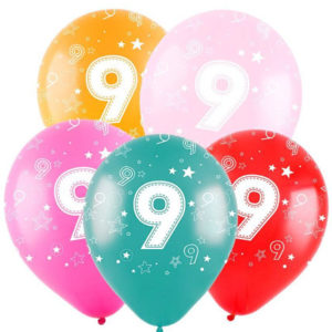 Воздушные шары "Цифра 9"