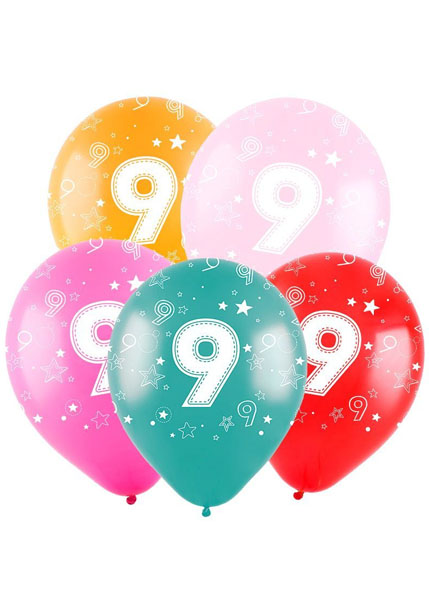 Воздушные шары "Цифра 9"