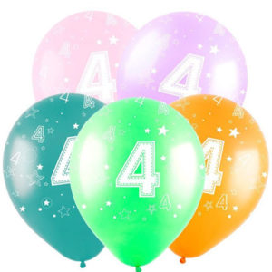 Воздушные шары "Цифра 4"