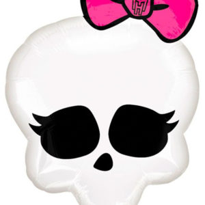 Фольгированный шар Монстр Хай Череп Голография 67*53 см