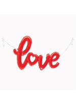 Надпись "LOVE" с сердцем Красный 118*68 см
