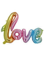 Надпись "LOVE" Радужная 100*68 см