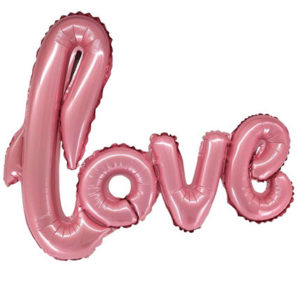 Надпись "LOVE" Розовая 100*68 см