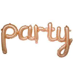 Надпись "PARTY" Розовое золото 113*46 см