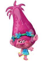 Фольгированный шар Тролли Розочка / Trolls Poppy 38*78 см
