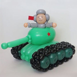 Танк из воздушных шаров