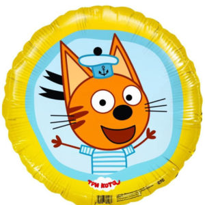 Фольгированный шар Три кота, Коржик 46 см