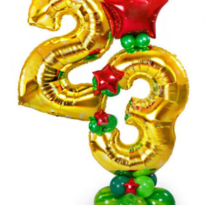 Цифры 23 на стойке