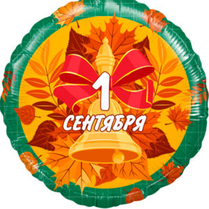 Фольгированный шар круг 1 сентября