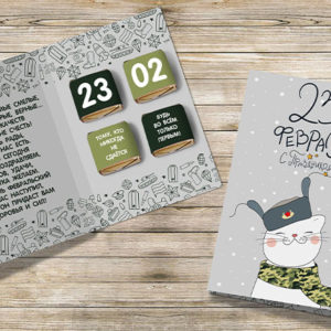 Открытка на 23 Февраля №11