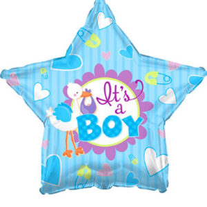 Фольгированный шар звезда Its a Boy 46 см